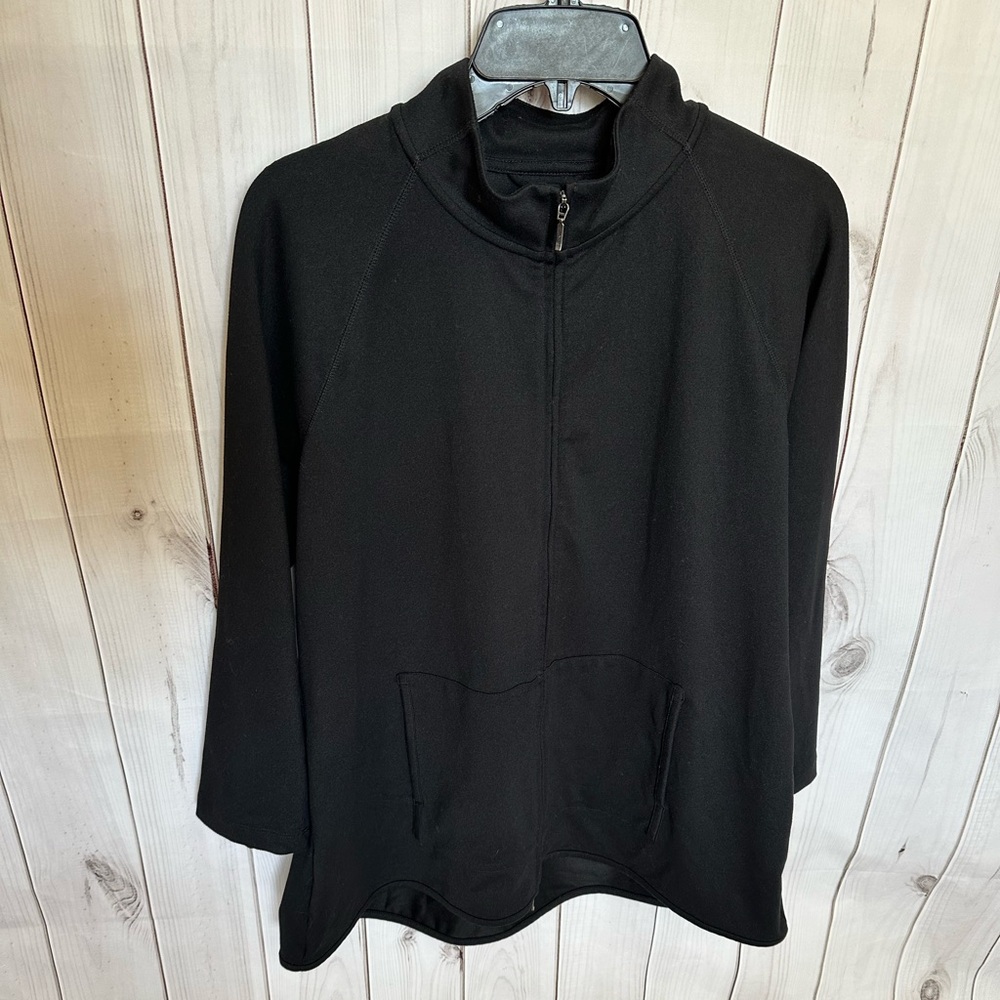 Pure Jill Fit Black Funnel-Neck Jacket
Medium Petite